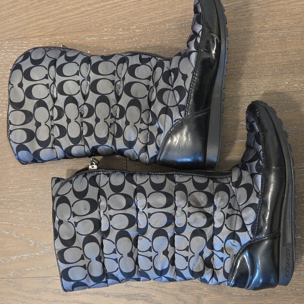 Coach Boots with Front Zippers